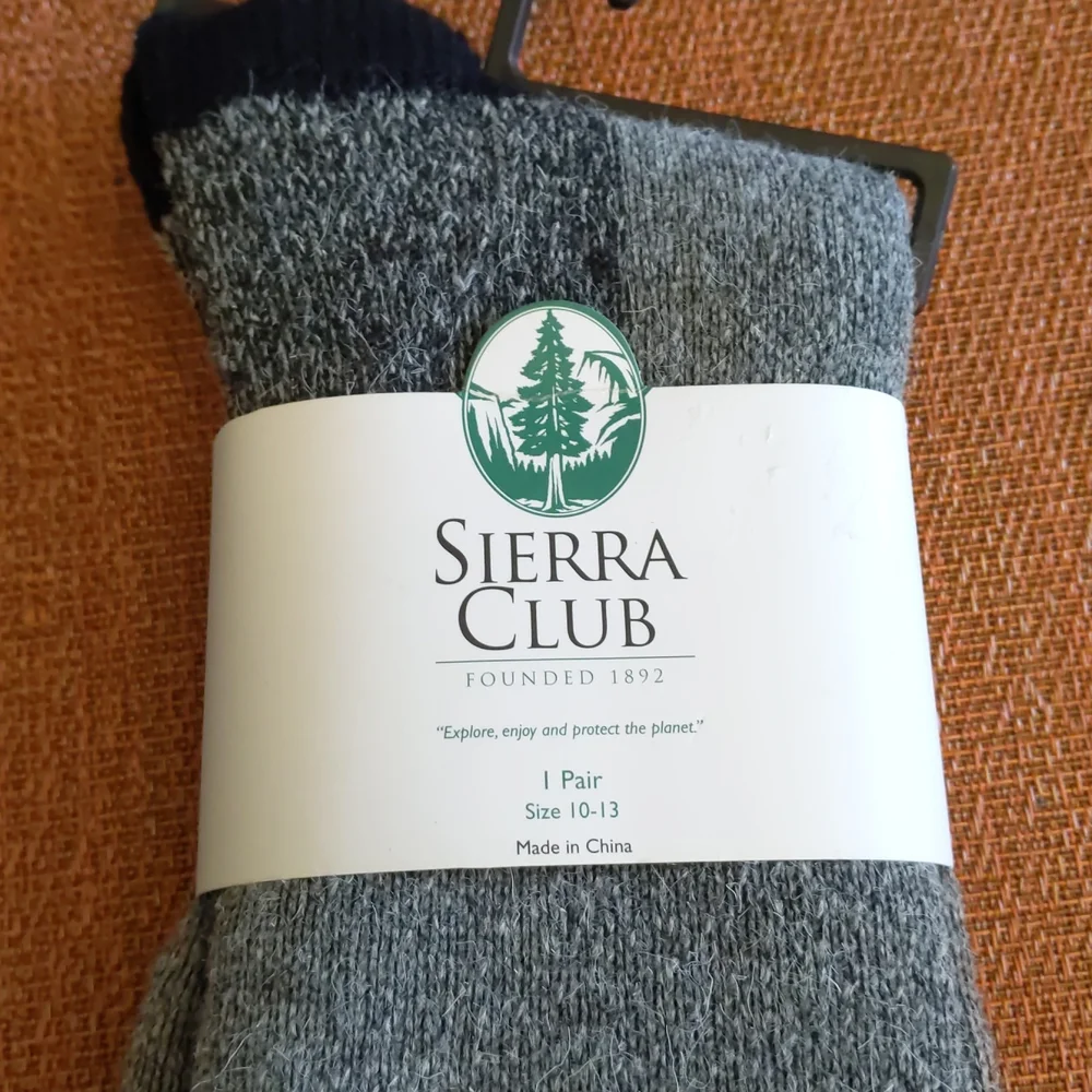 Sierra club wool blend thick socks